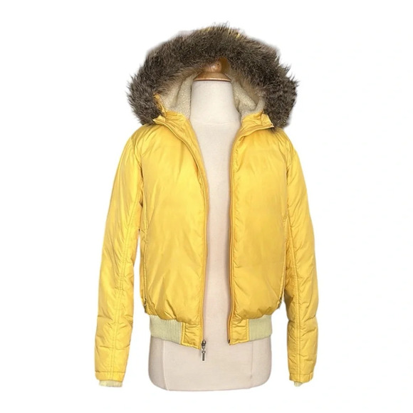Polo Jeans Co. RALPH LAUREN Vintage Y2K Down Feather Jacket Faux Fur Hood Size S - Picture 9 of 16